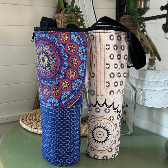 Quilted Wine Bags New set of 2 - Picture 4 of 5